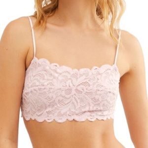 Free People Pink Lace Bralette